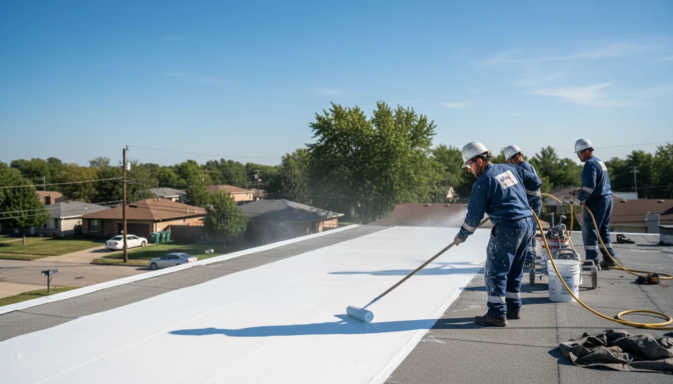 Commercial roof coating in Peoria, IL near me